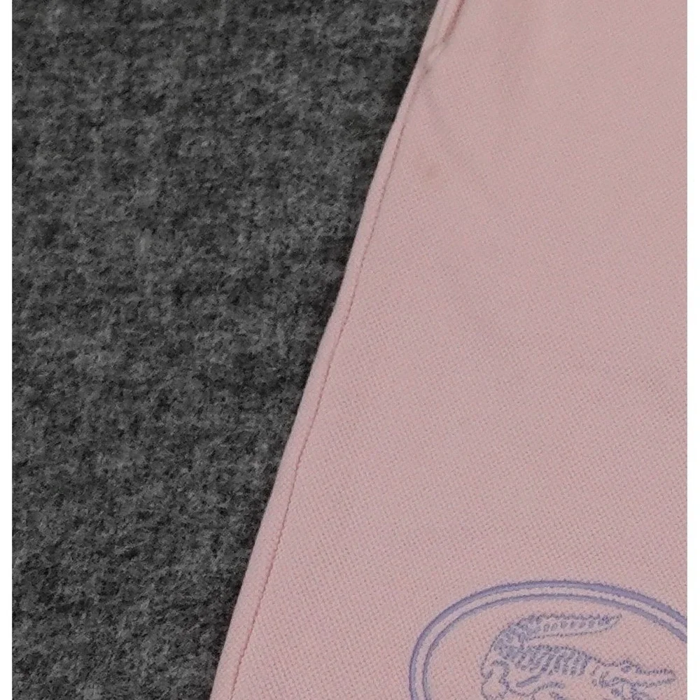 Lacoste Sport Croc Embroidery Shorts Mens XXL‎ Pink Cotton Blend Drawstring